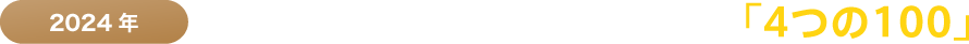 2024年 APUが2024年までに目指す「4つの100」