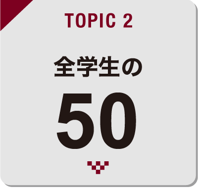 TOPIC2 全学生の50