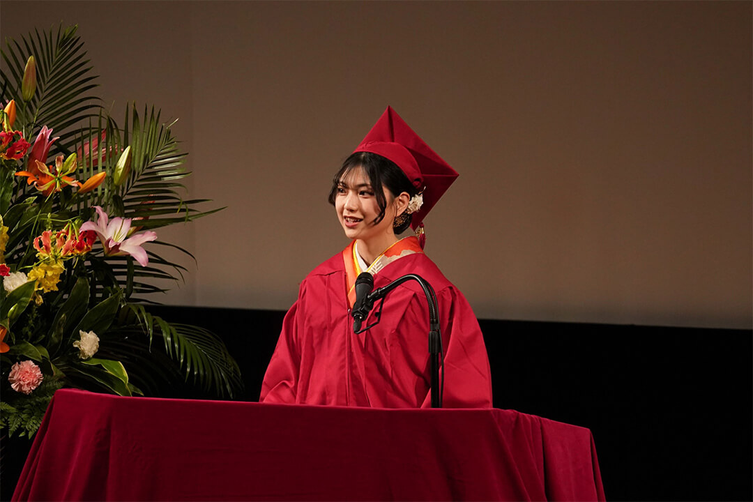 髙村凛さん（アジア太平洋学部、日本）